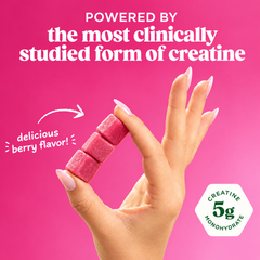HerFuel Creatine Gummies Berry Flavored 36 Capsules