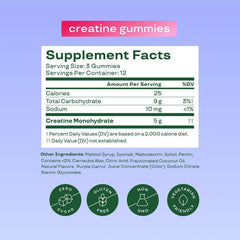 HerFuel Creatine Gummies Berry Flavored 36 Capsules